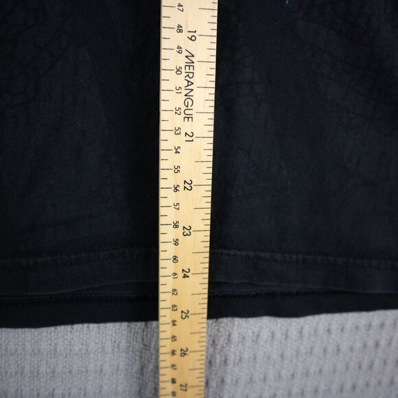 Anchor Blue Y2K Skull Affliction Cyber Grunge Tee Mens Large - Picture 4 of 7